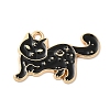 Alloy Enamel Pendants ENAM-D058-02A-G-1