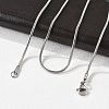 Tarnish Resistant 304 Stainless Steel Snake Chain Necklaces STAS-M174-017P-2
