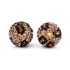 Polymer Clay Pave Rhinestone Beads RB-T018-02A-2