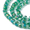 Transparent Electroplate Glass Beads Strands EGLA-F153-AB05-3