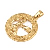 304 Stainless Steel Pendants STAS-C131-03G-02-2