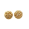 Rack Plating Brass Micro Pave Clear Cubic Zirconia Beads KK-H508-20G-1