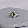 Brass Pave Cubic Zirconia Finger Rings FS-WGC2302-05-1