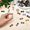 240Pcs 8 Colors PE Plastic Hinged Screw Covers CABI-CL0001-01-3