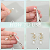 304 Stainless Steel Stud Earring Findings EJEW-SP0001-17H-4