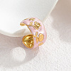 304 Stainless Steel Enamel Cuff Open Rings WG35DFF-14-1