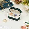1Pc Rectangle Velvet Couple Rings Box CON-BBC0001-20B-4