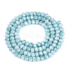 Anti-Tarnish Electroplate Rondelle Glass Beads Strands EGLA-T021-3mm-17-07-2