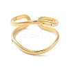 304 Stainless Steel Open Cuff Rings for Women RJEW-M020-07G-07-2