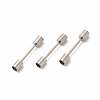 Non-Tarnish 201 Stainless Steel Screw Clasps STAS-G305-02P-3