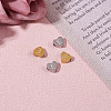 4Pcs 2 Colors Stainless Steel Beads STAS-TA0002-73-4