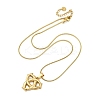 304 Stainless Steel Pendant Necklaces NJEW-P330-01B-G-2