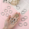 16Pcs Alloy Rhinestone Spring Gate Rings FIND-SP0004-52B-4