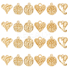 24Pcs 6 Style Alloy Pendants FIND-BC0001-97-1