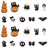 20Pcs 10 Styles Halloween Opaque Resin Cabochons CRES-YW0002-58-2