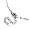 Natural Green Aventurine Interchangeable Holder Pendant Necklace for Women NJEW-JN04631-01-5