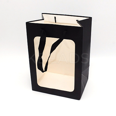 Kraft Paper Bags with Handle AJEW-WH0171-67A-A-1