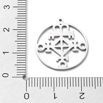 Non-Tarnish 304 Stainless Steel Pendants STAS-D036-09P-1