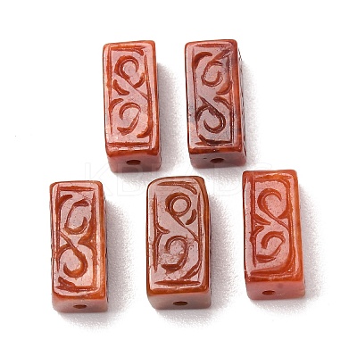 Dyed Natural Myanmar Jade Carved Beads GG-CBABA9C-07-1