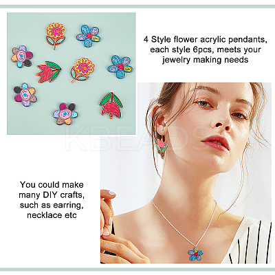 DIY Dangle Earring Making Kits DIY-FH0002-80-1