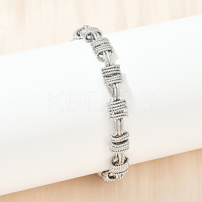 304 Stainless Steel Link Chain Bracelets for Women BJEW-Z143-07P-1