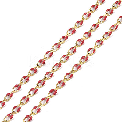 Ion Plating(IP) 304 Stainless Steel Dapped Chains AJEW-Q150-09G-06-1