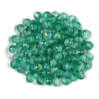 Frosted Baking Paint Glass Beads LS-DGLA-N005-8mm-09-1