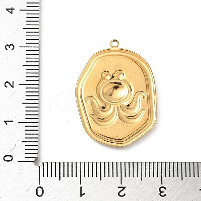 304 Stainless Steel Epoxy Resin with Natural Shell and Sequins Inside Pendants STAS-L026-17G-K04-1