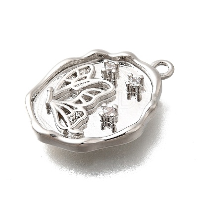 Brass Micro Pave Cubic Zirconia Pendants LS-KK-Q035-16C-P-1