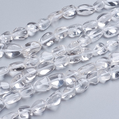 Natural Quartz Crystal Beads Strands X-G-G841-A12-1