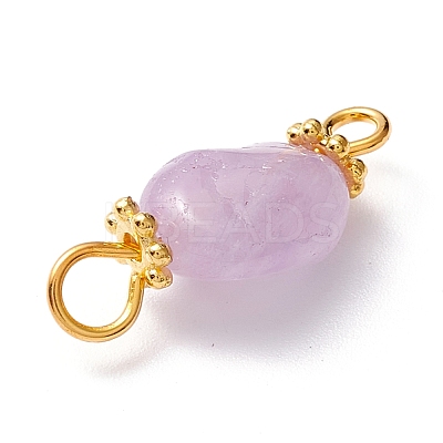 Natural Lavender Amethyst Links Connectors PALLOY-JF01091-03-1