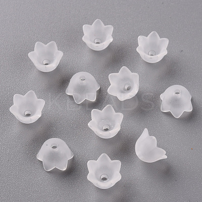 Transparent Acrylic Beads Caps PL543-1-1