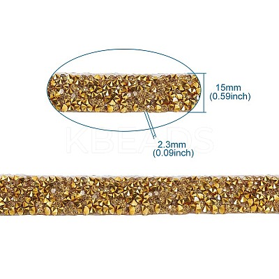 Glitter Resin Hotfix Rhinestone(Hot Melt Adhesive On The Back) OCOR-TAC0004-B-02-1