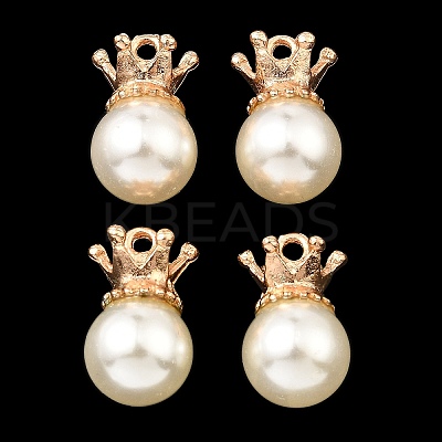 (Defective Closeout Sale: Some Glue Overflow) Resin Imitation Pearl Pendants FIND-XCP0002-45A-1