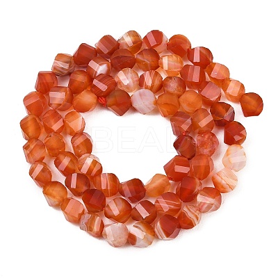 Natural Banded Agate Beads Strands G-P611-C09-01-1