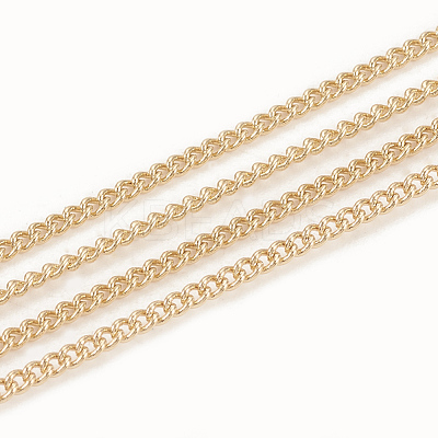 Soldered Brass Curb Chains CHC-S003-10G-1