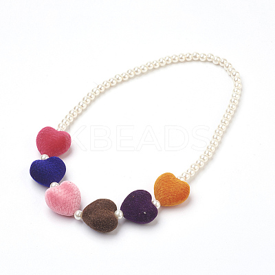 Glass Pearl Beads Jewelry Sets SJEW-JS00982-1