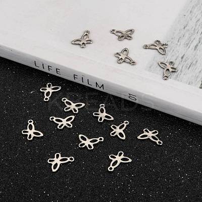 Tarnish Resistant 304 Stainless Steel Insect Charm Butterfly Pendants X-STAS-J014-19-1