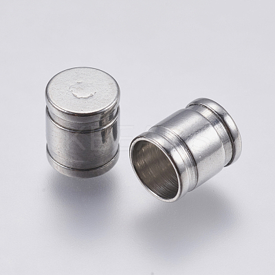 Tarnish Resistant 304 Stainless Steel Cord End Caps STAS-F139-060P-6mm-1