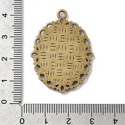Zinc Alloy Pendant Settings for Cabochon & Rhinestone LS-PALLOY-A15257-AB-LF-1