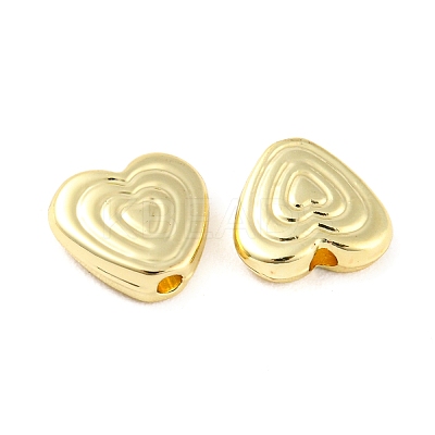 Rack Plating Alloy Beads PALLOY-D023-30G-1