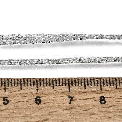 3.5MM Polyester Metallic Cord Braided Cord Necklace Making FB-CBAA152-01P-11-1