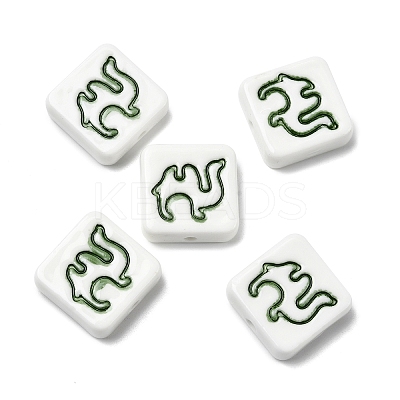 Handmade Porcelain Beads PORC-Z004-02D-1