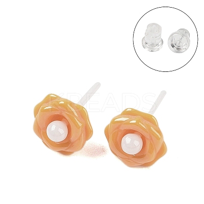 Hypoallergenic Bioceramics Zirconia Ceramic Stud Earrings EJEW-C111-02B-1