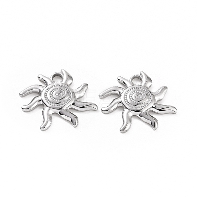 Non-Tarnish 304 Stainless Steel Pendants STAS-C003-12P-1