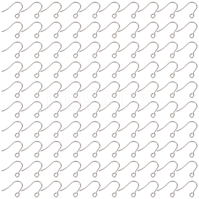 100Pcs 316 Surgical Stainless Steel Earring Hooks STAS-LP0001-58-1