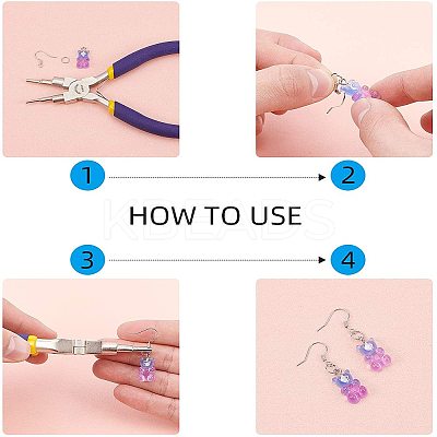 DIY Bear Resin Dangle Making Kits DIY-NB0004-25P-1