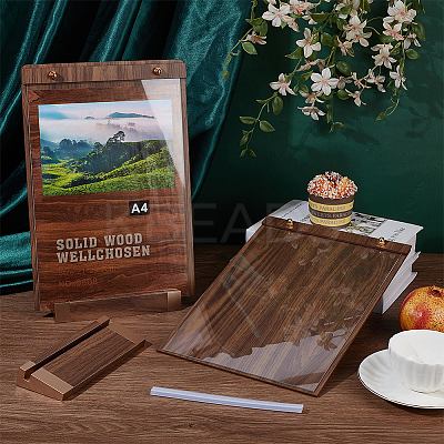A4 Acrylic Price Display Stands ODIS-WH0086-718-1