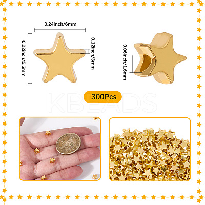 300Pcs Alloy Beads FIND-SP0003-84-1