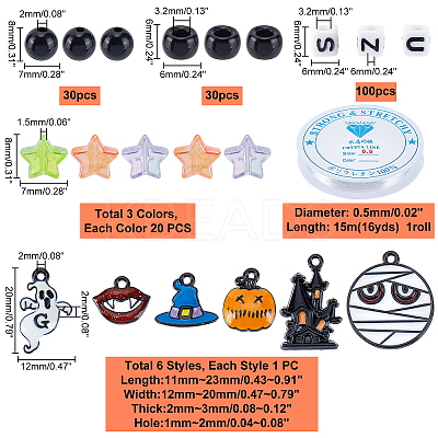 DIY Halloween Bracelet Making Kit DIY-PH0008-85-1
